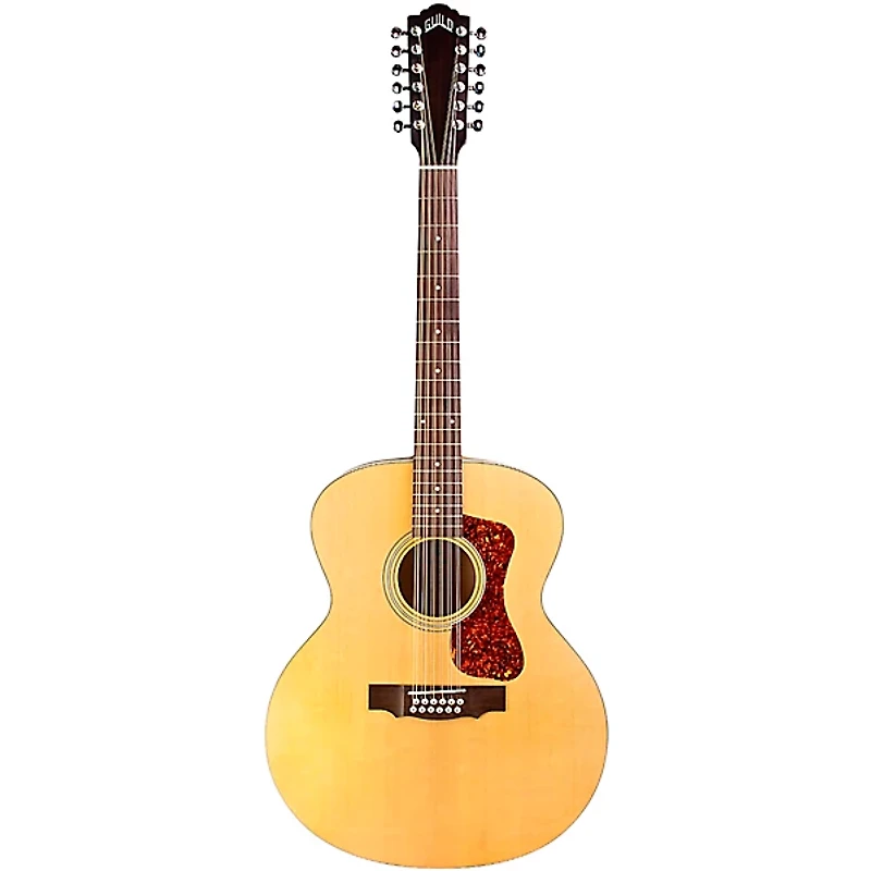 Guild F-2512E Jumbo 12-String Acoustic-Electric Guitar Natural