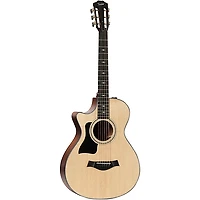 Taylor 312ce 12-Fret V-Class Grand Concert Left-Handed Acoustic-Electric Guitar Natural