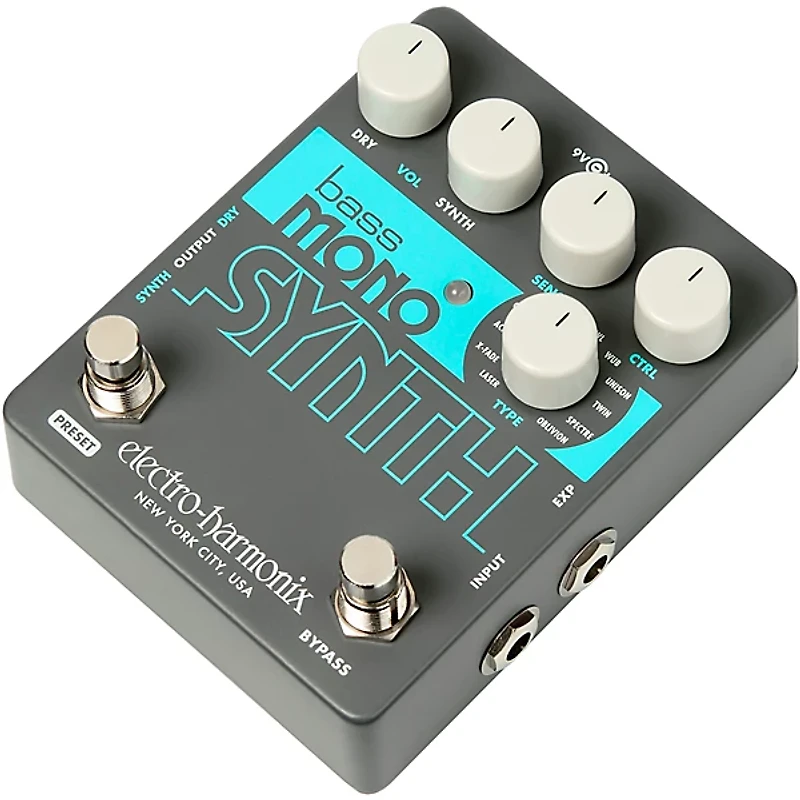 Electro-Harmonix Bass Mono Synth Bass Effects Pedal