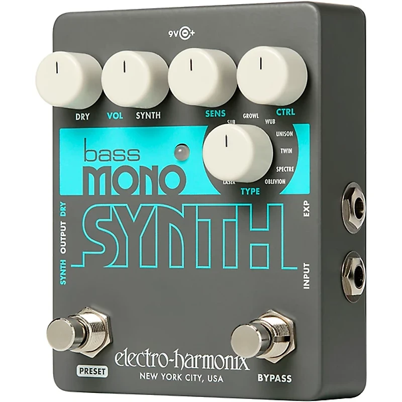 Electro-Harmonix Bass Mono Synth Bass Effects Pedal