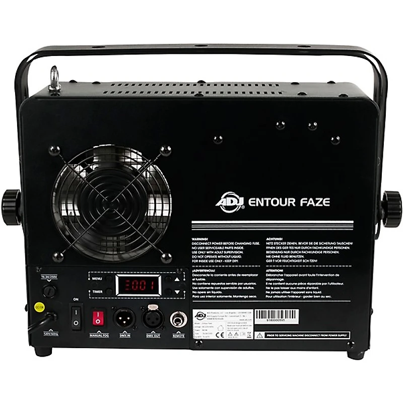 American DJ Entour Faze Hybrid Fog Haze Machine Black