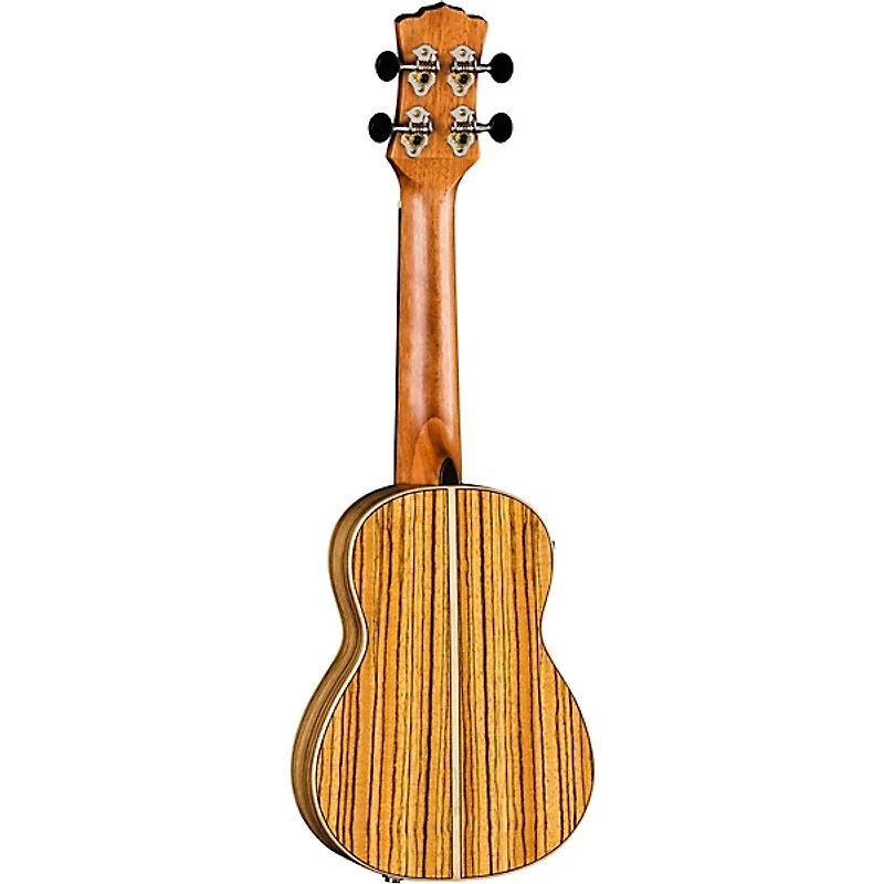 Luna High Tide Zebrawood Acoustic-Electric Ukulele Satin Natural