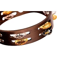 MEINL Compact Wood Tambourine 8 in. Walnut Brown