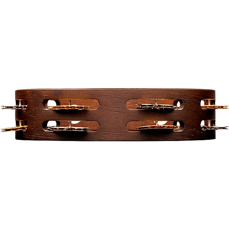 MEINL Compact Wood Tambourine 8 in. Walnut Brown
