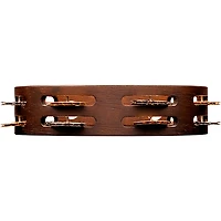 MEINL Compact Wood Tambourine 8 in. Walnut Brown