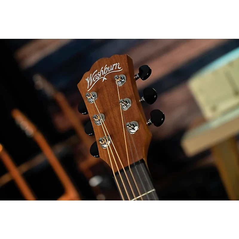 Washburn G-Mini 5 BK Travel Acoustic Guitar Matte Black