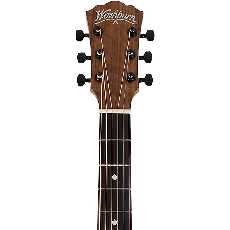 Washburn Bella Tono Novo S9 Studio Acoustic Guitar Transparent Charcoal Burst