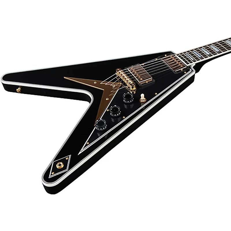 Gibson Custom Flying V Custom Electric Guitar - Ebony