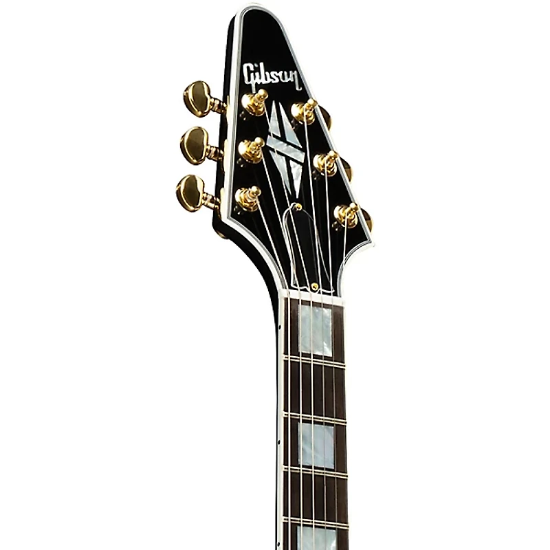 Gibson Custom Flying V Custom Electric Guitar - Ebony
