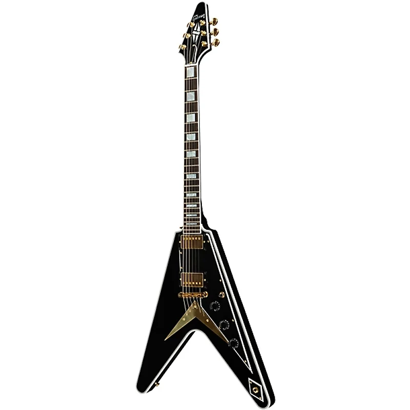 Gibson Custom Flying V Custom Electric Guitar - Ebony