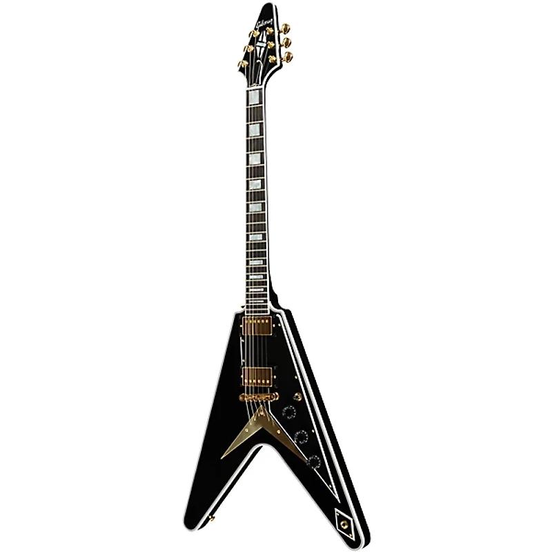 Gibson Custom Flying V Custom Electric Guitar - Ebony