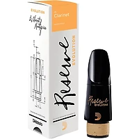 D'Addario Woodwinds Reserve Evolution Mouthpieces - Bb Clarinet - E 1.08mm, Medium-Long Facing, European Pitch 442Hz 1.08 mm Black