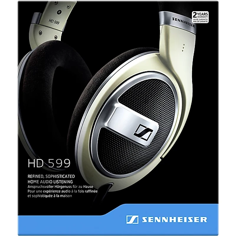 Sennheiser HD 599 Open-Back Headphones Matte Ivory