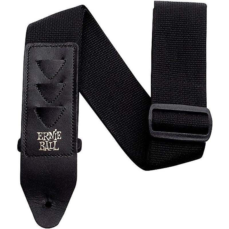 Ernie Ball Pickholder Guitar Strap Black 2 in.