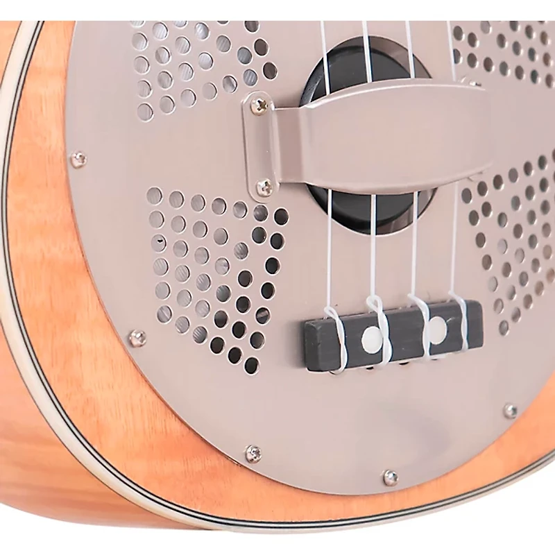 Gold Tone Tenor-Scale Curly Maple Resonator Ukulele with Gig Bag Natural