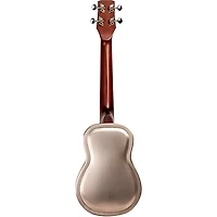 Gold Tone Left-Handed Tenor-Scale Metal Body Resonator Ukulele with Gig Bag Natural