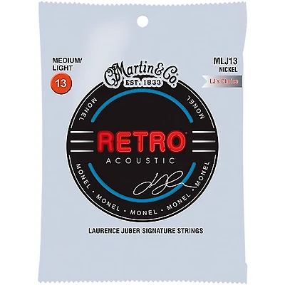 Martin MLJ13 Retro Medium/Light Guitar Strings (LJ's Choice) - 6 Strings