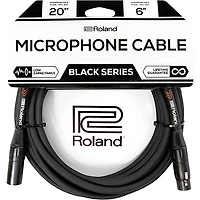 Roland Black Series XLR Microphone Cable 20' 2-Pack