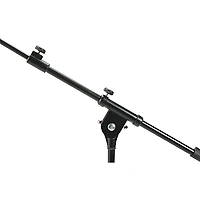 Musician's Gear Tripod Microphone Stand With Telescoping Boom Black 2-Pack