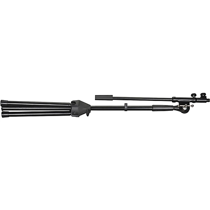 Musician's Gear Tripod Microphone Stand With Telescoping Boom Black 2-Pack