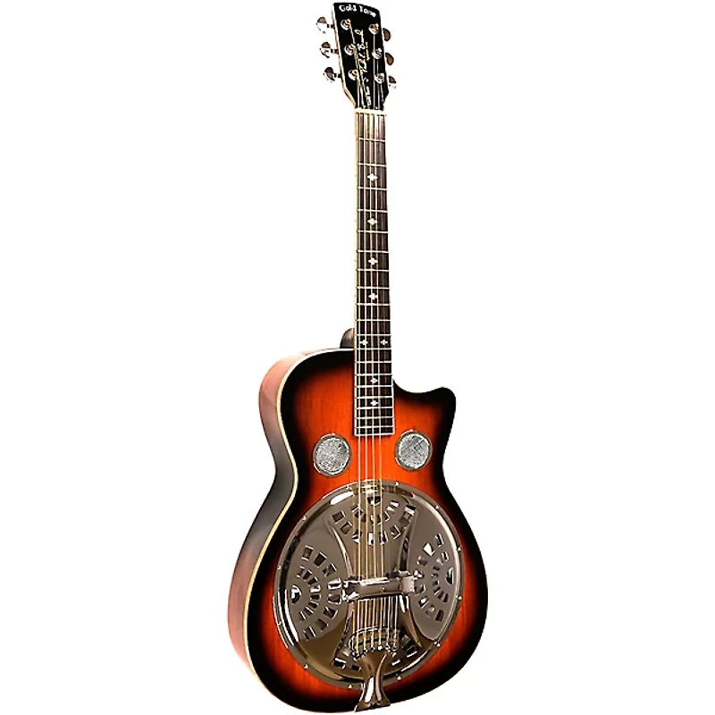 Gold Tone PBR-CA Paul Beard Signature-Series Roundneck Resonator Guitar with Cutaway Tobacco Sunburst