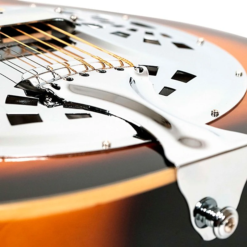 Gold Tone PBR-D Paul Beard Signature Series Left-Handed Roundneck Resonator Guitar Deluxe Tobacco Sunburst Tobacco Sunburst