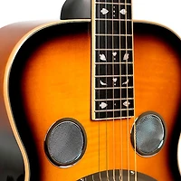 Gold Tone PBR-D Paul Beard Signature Series Left-Handed Roundneck Resonator Guitar Deluxe Tobacco Sunburst Tobacco Sunburst