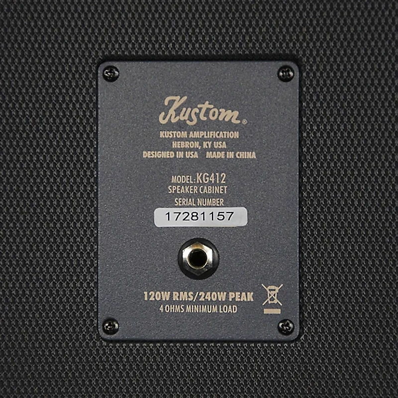 Kustom KG412 120W 4x12 Slanted Guitar Speaker Cabinet