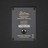 Kustom KG412 120W 4x12 Slanted Guitar Speaker Cabinet