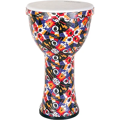Rhythm Tech Rhythm Village Benkadi Club Series 9 in. Djembe 17 x 8 in. Benkadi Burst
