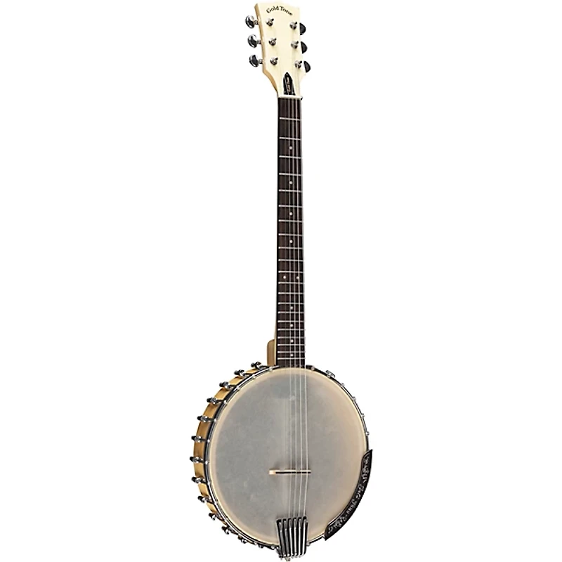 Gold Tone Left-Handed 6-String Banjo Guitar Gloss Natural