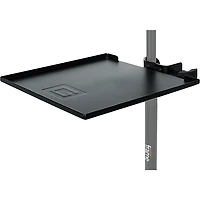 Gator GFW-SHELF0909 Gator Frameworks small microphone stand clamp-on utility shelf, capacity up to 10lbs.
