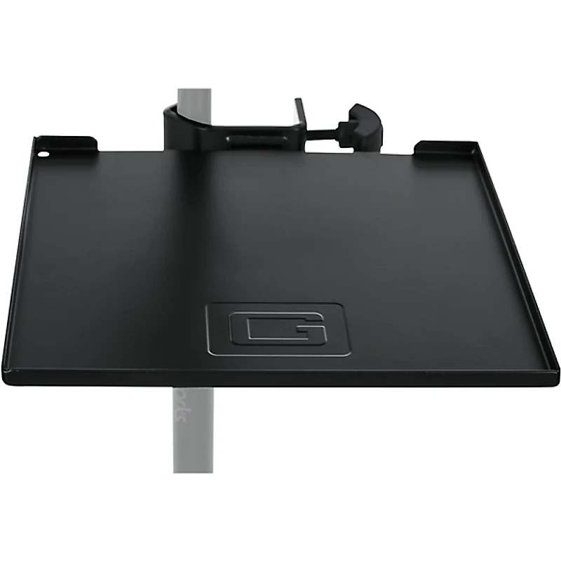 Gator GFW-SHELF0909 Gator Frameworks small microphone stand clamp-on utility shelf, capacity up to 10lbs.