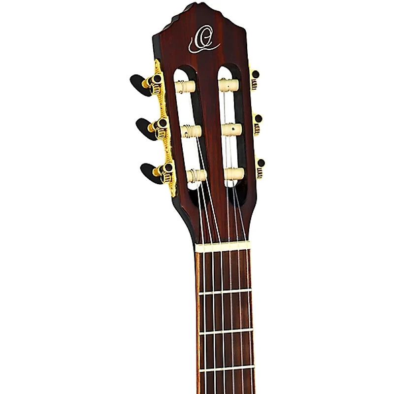 Ortega Family Series R221BK-3/4 3/4 Size Classical Guitar Gloss Black 0.75