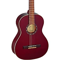 Ortega Family Series R121-3/4WR 3/4 Size Classical Guitar Transparent Wine Red 0.75