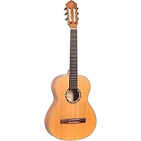 Ortega Family Series R122L-3/4 3/4 Size Left-Handed Classical Guitar Satin Natural 0.75