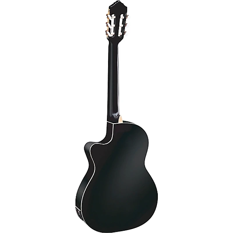 Ortega Family Series Pro RCE141BK Acoustic-Electric Nylon Guitar Gloss Black