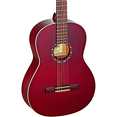 Ortega Family Series Pro R131SNWR Slim Neck Classical Guitar Transparent Wine Red