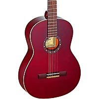 Ortega Family Series Pro R131SNWR Slim Neck Classical Guitar Transparent Wine Red