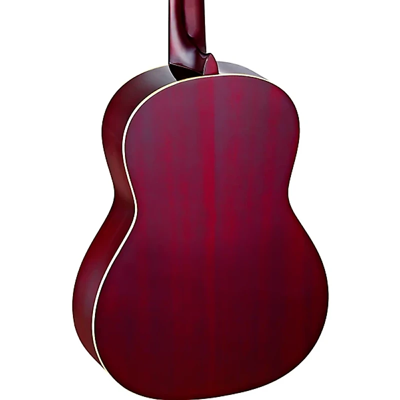 Ortega Family Series Pro R131SNWR Slim Neck Classical Guitar Transparent Wine Red