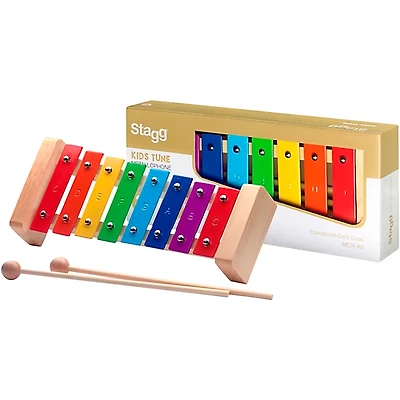 Stagg Metallophone with 8 Rainbow Keys