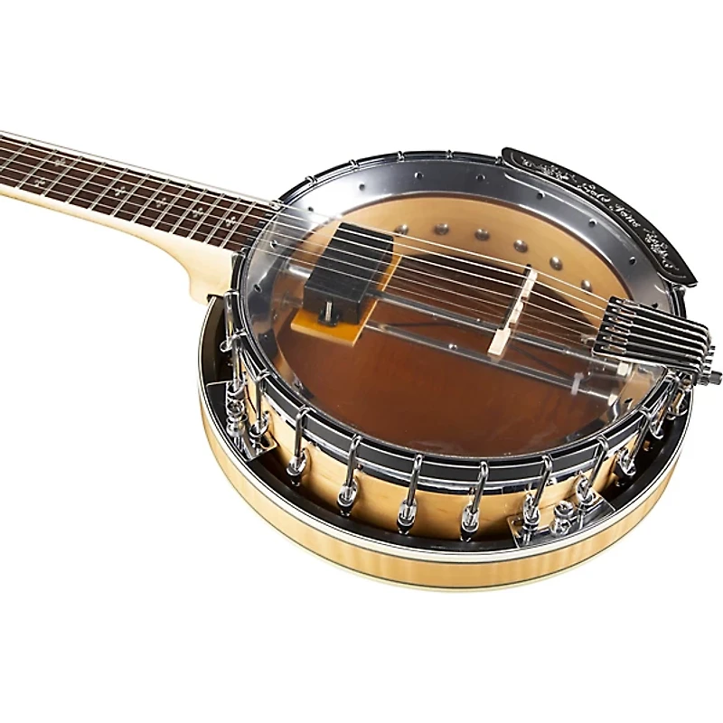 Gold Tone Professional 6-String Banjitar For Left Hand Players Gloss Natural