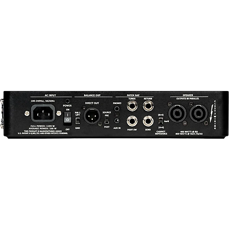 Gallien-Krueger Legacy 800 800W Bass Amp Head Black