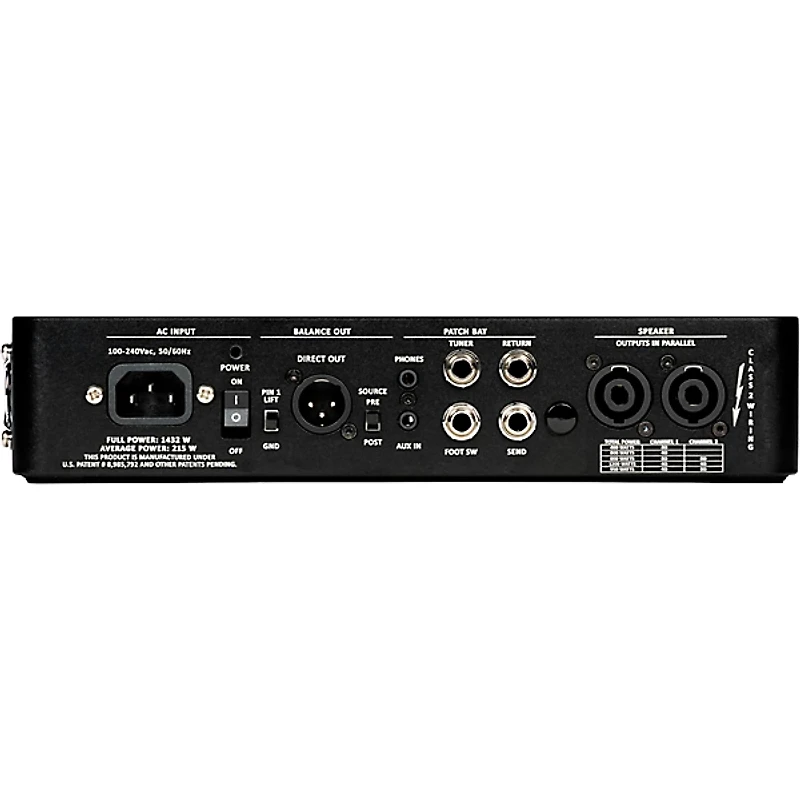 Gallien-Krueger Legacy 1200 1,200W Bass Amp Head Black