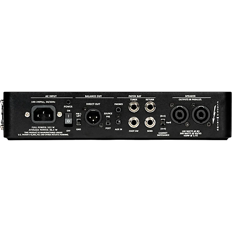 Gallien-Krueger Legacy 500 500W Bass Amp Head Black