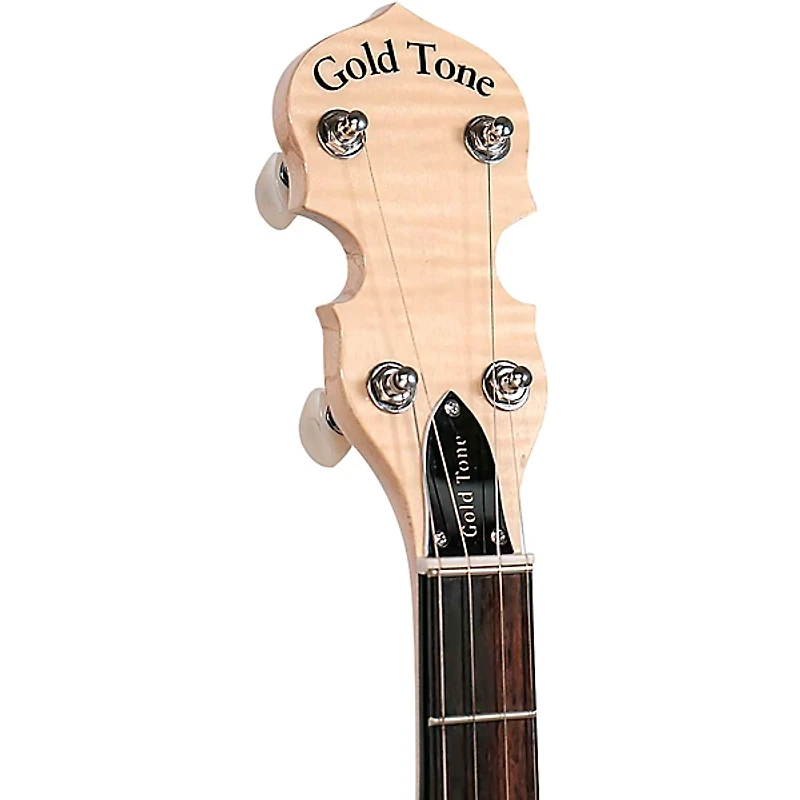 Gold Tone MC-150R/P Maple Classic Banjo With Steel Tone Ring Gloss Natural