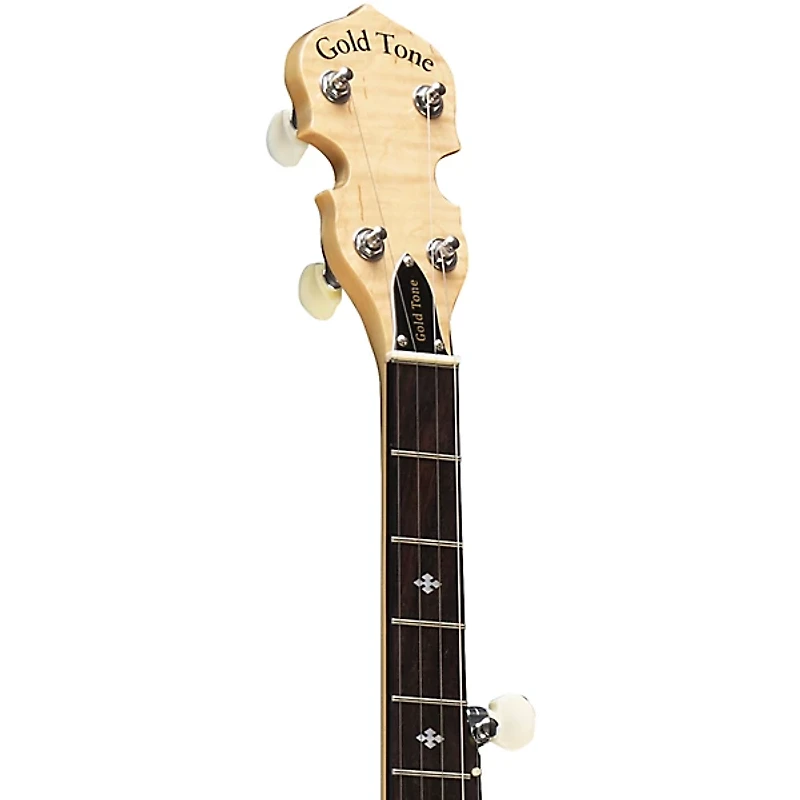 Gold Tone MC-150R/P/L Left-Handed Maple Classic Banjo with Steel Tone Ring Gloss Natural