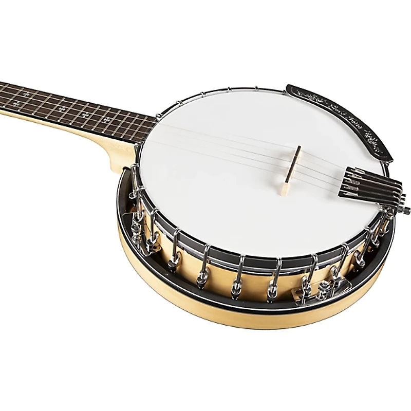 Gold Tone MC-150R/P/L Left-Handed Maple Classic Banjo with Steel Tone Ring Gloss Natural