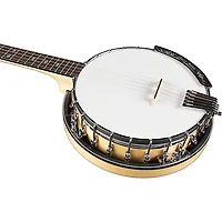 Gold Tone MC-150R/P/L Left-Handed Maple Classic Banjo with Steel Tone Ring Gloss Natural