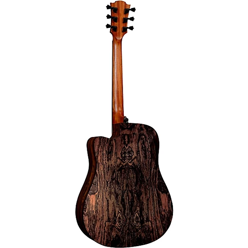 Restock Lag Guitars Tramontane HyVibe THV30DCE Dreadnought Acoustic-Electric Smart Guitar Natural
